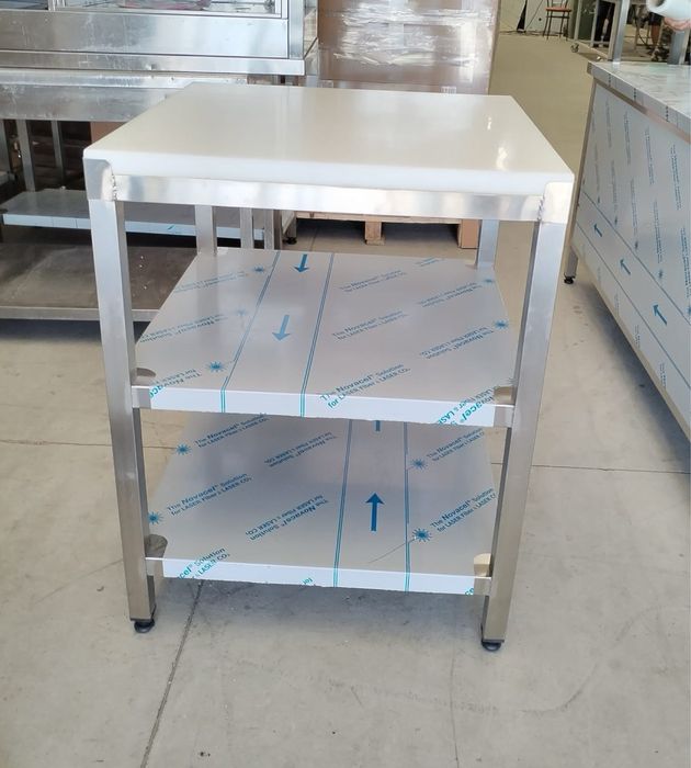 Mese cu blat de teflon / mese de inox / mese prezentare peste