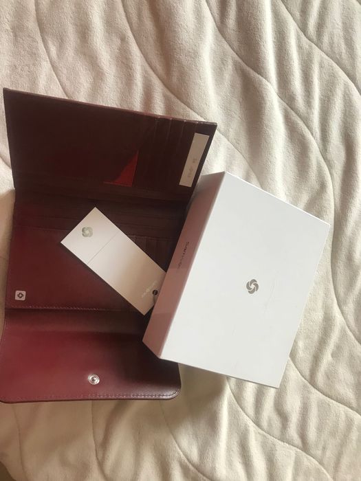 Нов дамски портфейл Samsonite бордо