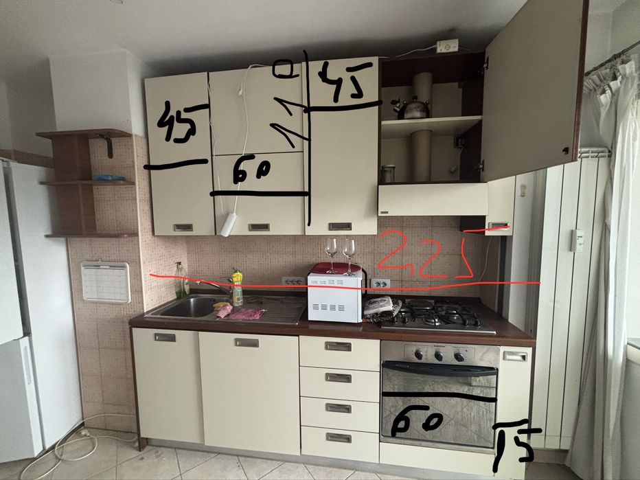 Vand mobila de bucatarie Scavolini (2,25m) utilizata