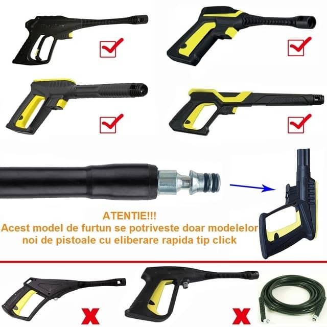 Furtun aparat spalat cu presiune Parkside