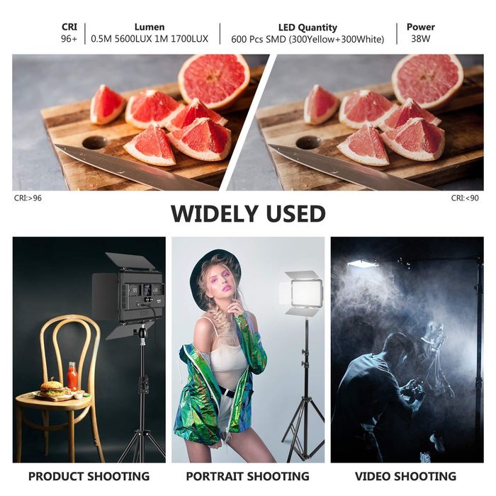 Проф диодно осветление. Фотография. Камера. Продукти. Видео