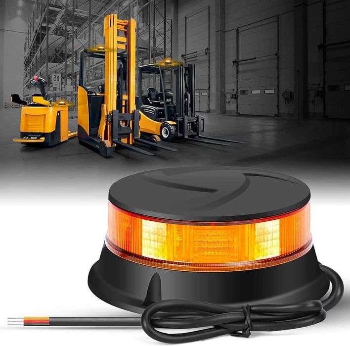 Girofar Led 19w 12-24 V cu prindere magnet