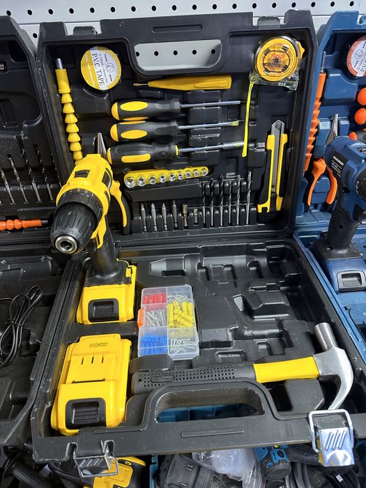 Набор Шуруповерт/Дрель/Перфоратор/Болгарка/Лазер/