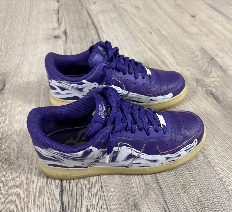 Nike Air Force 1 Low '07 QS Purple Skeleton Halloween (2021)