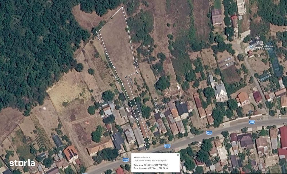 Teren intravilan de vânzare, 2000 mp, deal, padure