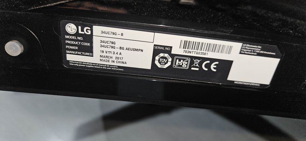 Monitor 34" LG DEFECT pentru piese