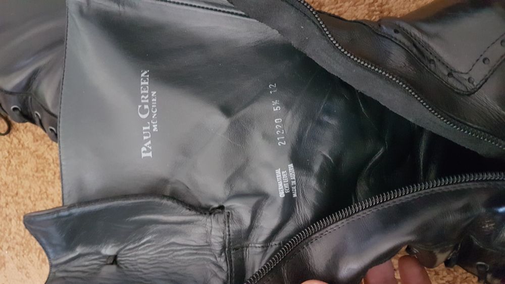 Cizme de piele Paul Green Munchen mărimea 38 si 3/4