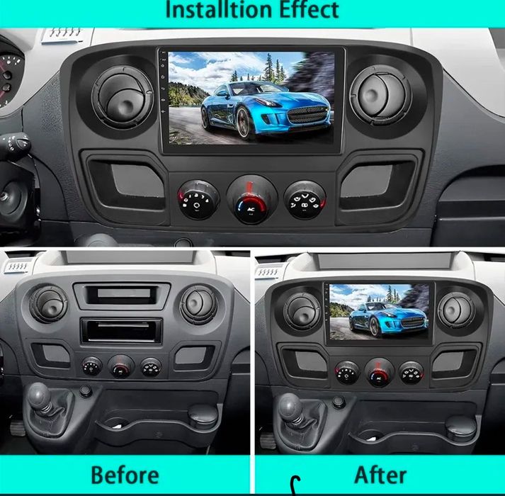 Navigatie Android Renault Master Opel Movano Waze YouTube GPS BT