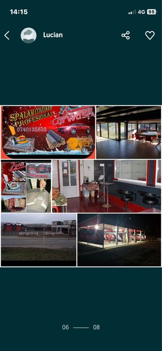 Vand spalatorie self service si de covoare cu teren intravilan mare