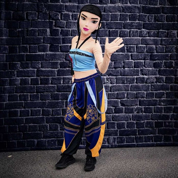 Costum mascotă anime Zoey Kpop Demon Hunters 3D fashion girl premium