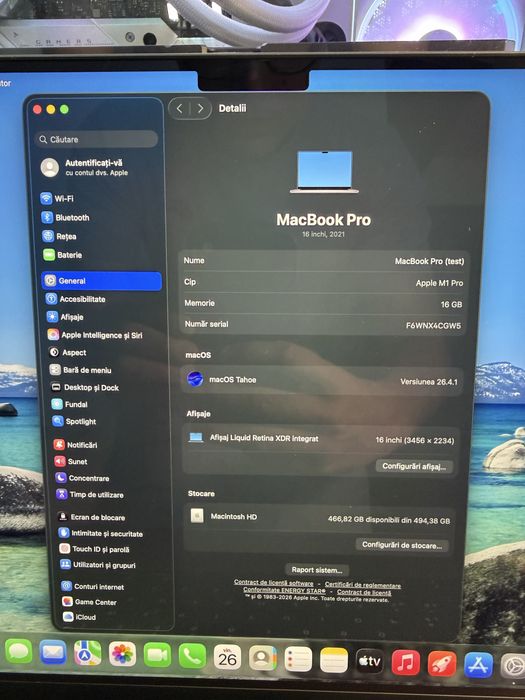 [3] Macbook Pro 16 M1 Pro (10 CORE), 16GB, 512GB