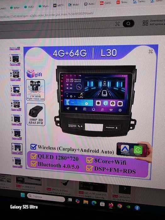 Мултимедия за мицубуши аутландер 2 2007 /4гб/64гб/8ядрен