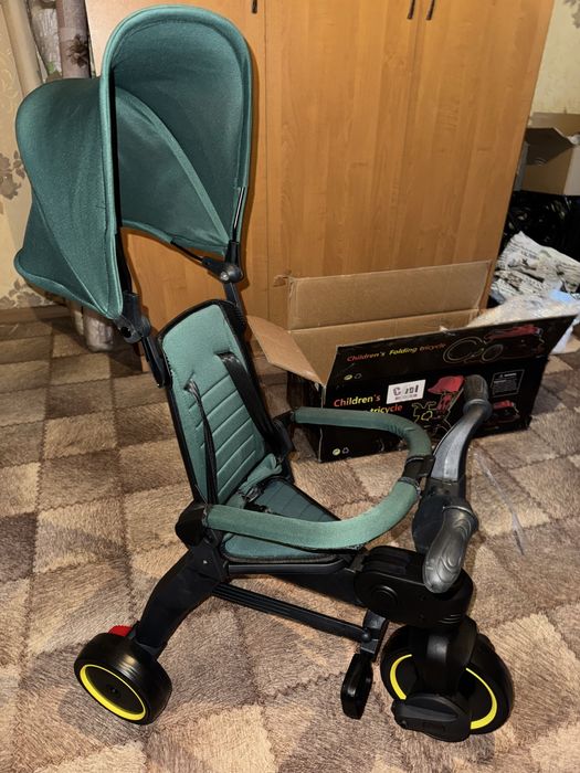 Детский тресколесный велосипед с ручкой