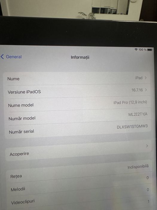 Vand ipad pro a1652