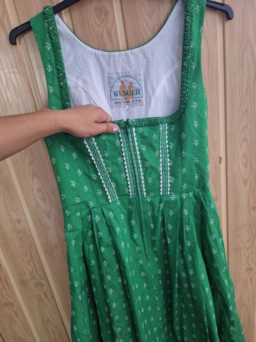 Rochie Dirndl verde Wenger Austrian Style – mărimea 32 Oktoberfest