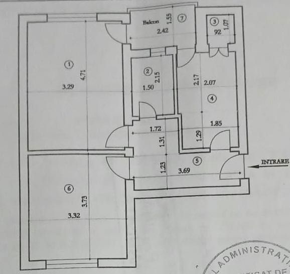 Apartament cu 2 camere în Râmnicu Vâlcea