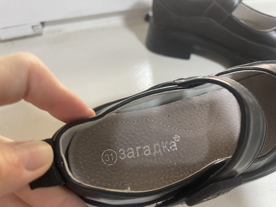 Туфли для девочек в соврименном стиле, эко кожа, размеры 31