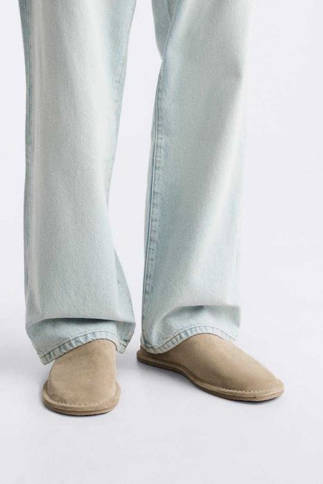 Кожаные сабо с кожаной отделкой