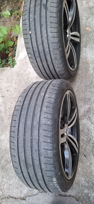 Jante BMW 19 in doua latimi M Style 167 8.5J+9.5J ET20 cu anvelope RunFlat 245/40 + 275/35