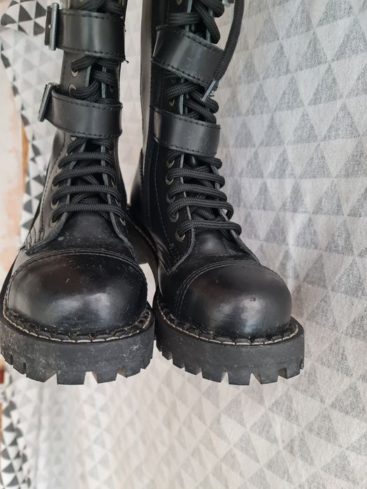 Vând ghete Steel din piele naturala cu 4 catarame