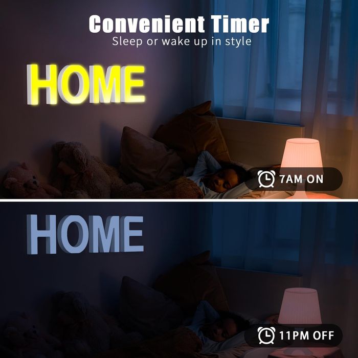 Litere LED ale alfabetului cu alimentare USB, contro