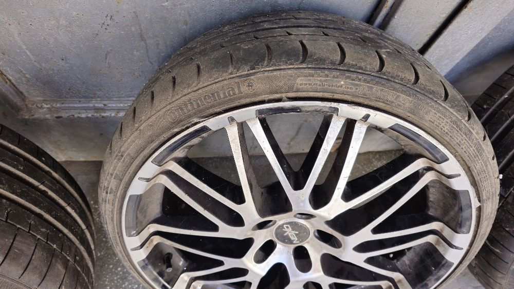 Ocazie! Cel mai ieftin de pe tara!  Set 4 Jante  oxigin model deosebit  20" inch + cauciucuri impecabile continental