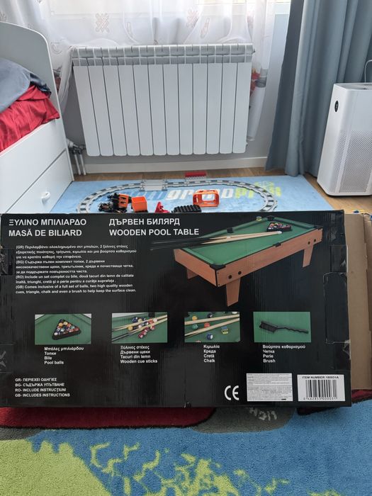 Дървен билярд за деца над 5г