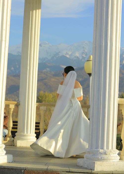 Свадебное платье, атлас