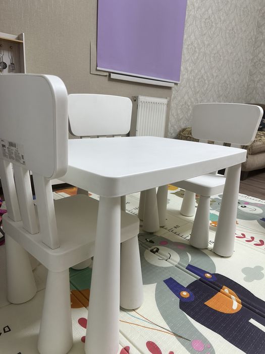 Стол со стульями икея