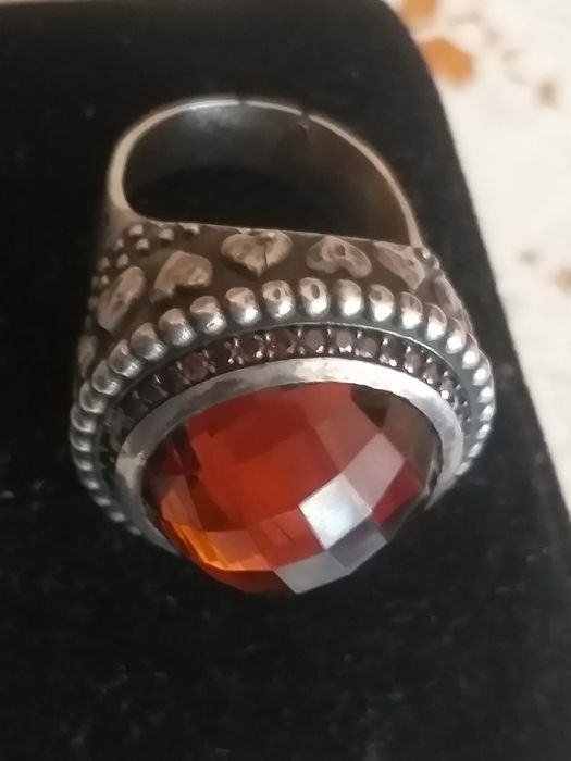 Vand doua inele din argint cu citrin