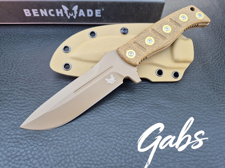 Нож Benchmade Fixed Adamas 375FE-1,Sibert  Design,CPM CruWear ,фултанг