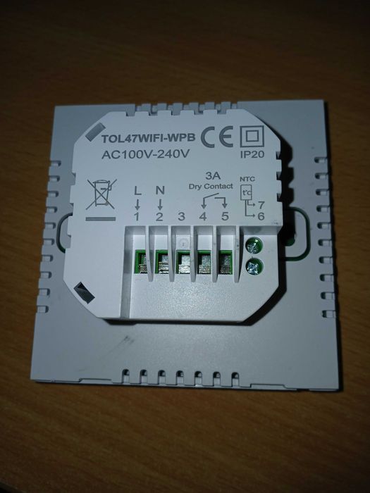 Termostat inteligent Beok, TOL47WIFI-WPB, alb