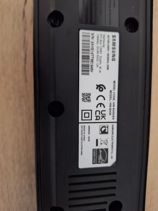 Soundbar Samsung HW-B450/EN, 2.1, 300W, Dolby, Subwoofer Wireless