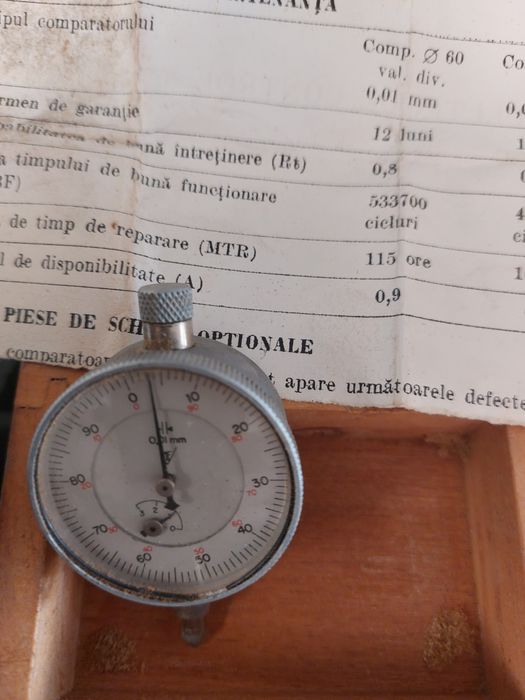 Ceas comparator 0,01mm