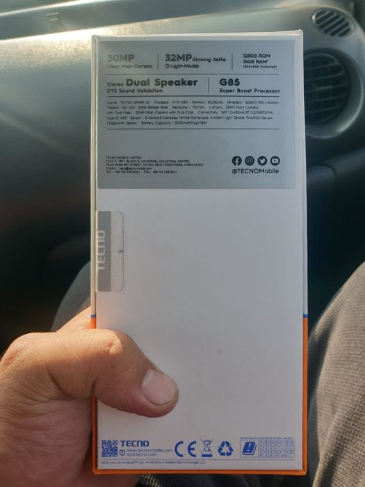 Spark 20 yangi telifon