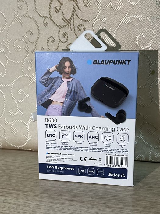 Casti Blaupunkt B630 TWS Wireless ANC ENC