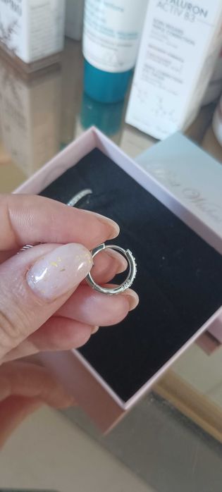 Сребърни дамски обеци