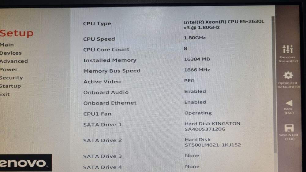 Lenovo P510: Intel Xeon E5-2630L v3 Octa/16GB RAM/GT 730/120 SSD/500GB
