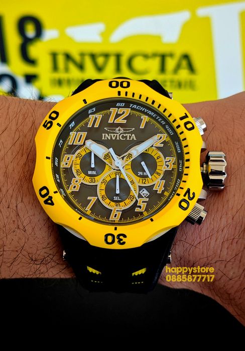 INVICTA Hydra Yellow 52 mm, Инвикта нов ръчен часовник