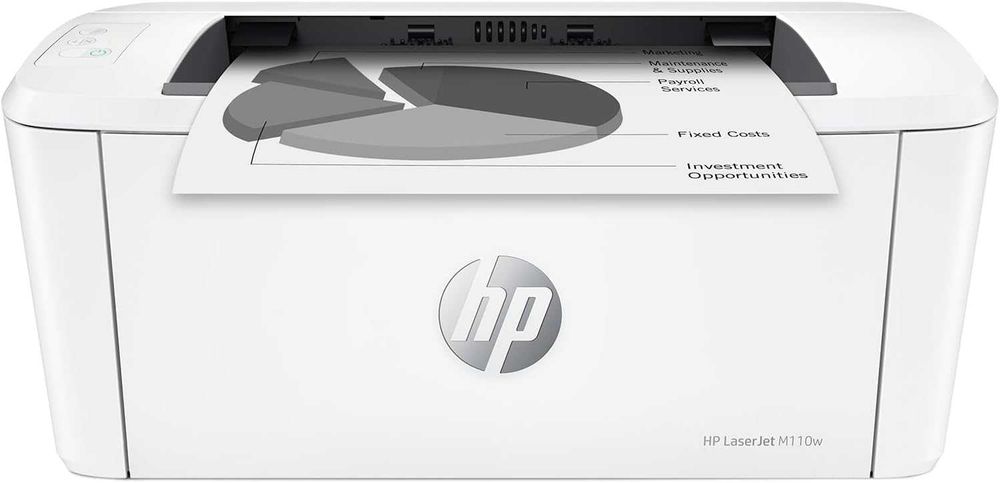 Чисто нов на 70 страници черно-бял лазерен принтер HP LaserJet M110w