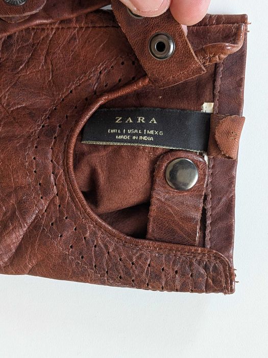Mănuși de condus Zara Man piele L