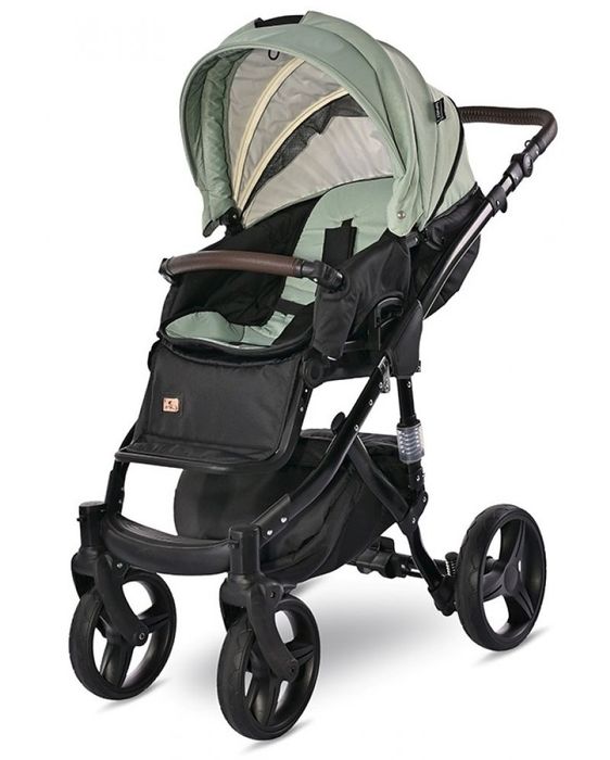 Lorelli - 3in1 Rimini Premium, зелена бебешка количка