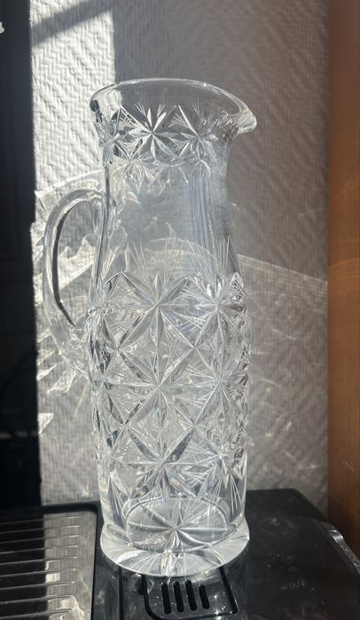 Кувшин чешский хрусталь