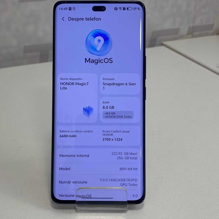 (AG13)Telefon Honor Magic7 Lite (b.49832) Garantie 2 ani!
