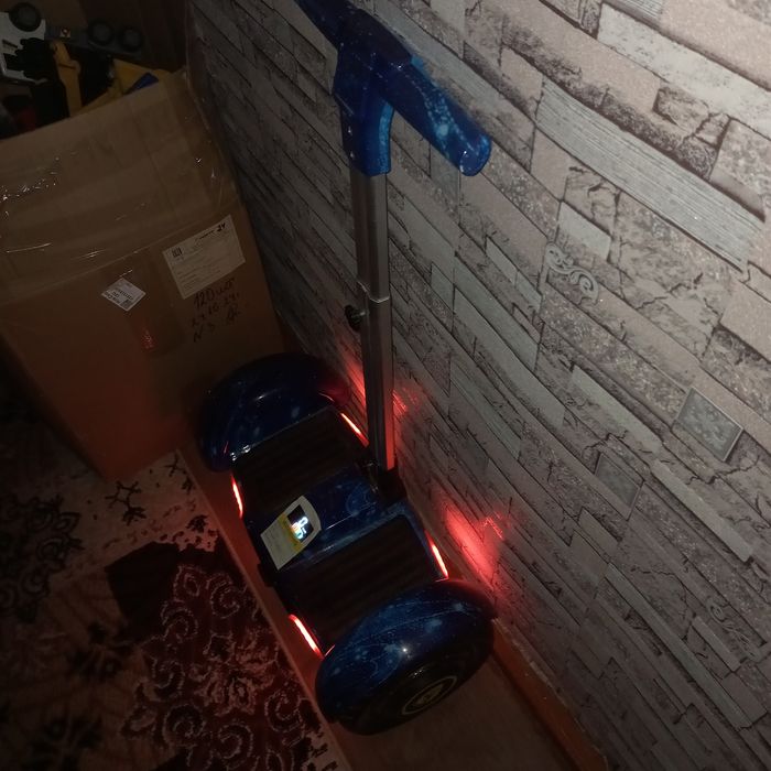 Сигвей синий с ручкой