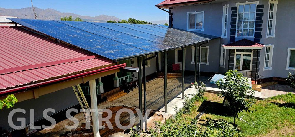 Навесы, навес из лексана, naves, oynalik naves, стеклянный навес