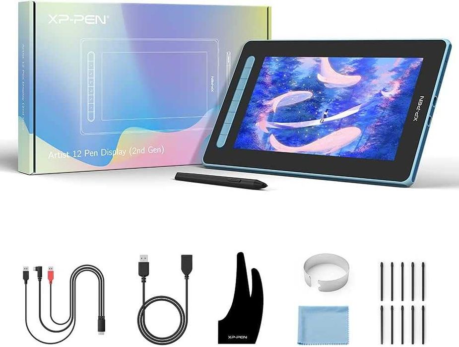 XP-Pen Artist 12 (2nd Gen) + X3 Графичен таблет с дисплей