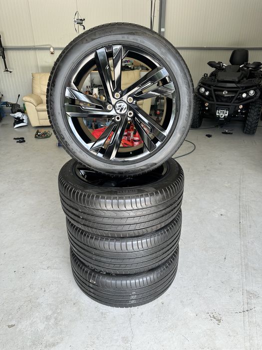 jante tiguan r line valencia 5x112 top anvelope 255 45 19 100v noi pirelli seal inside dot 2024