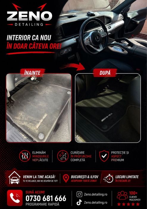 Detailing Interior Auto Profesional | Curățare Tapițerie