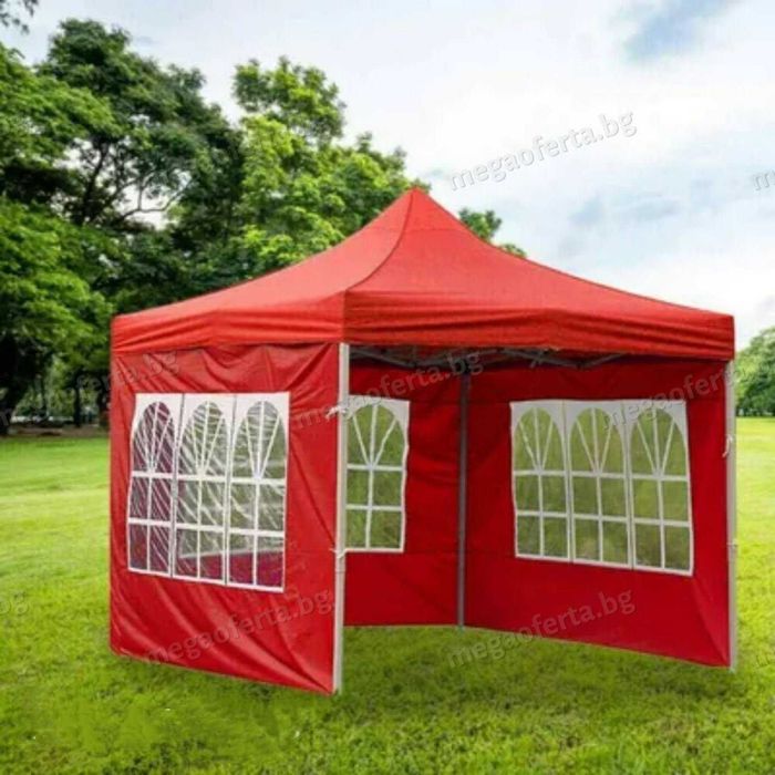 Страници с прозорци 9м. за шатра, завеса за шатра хармоника